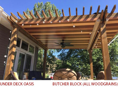 Under Deck Oasis Butcher Block