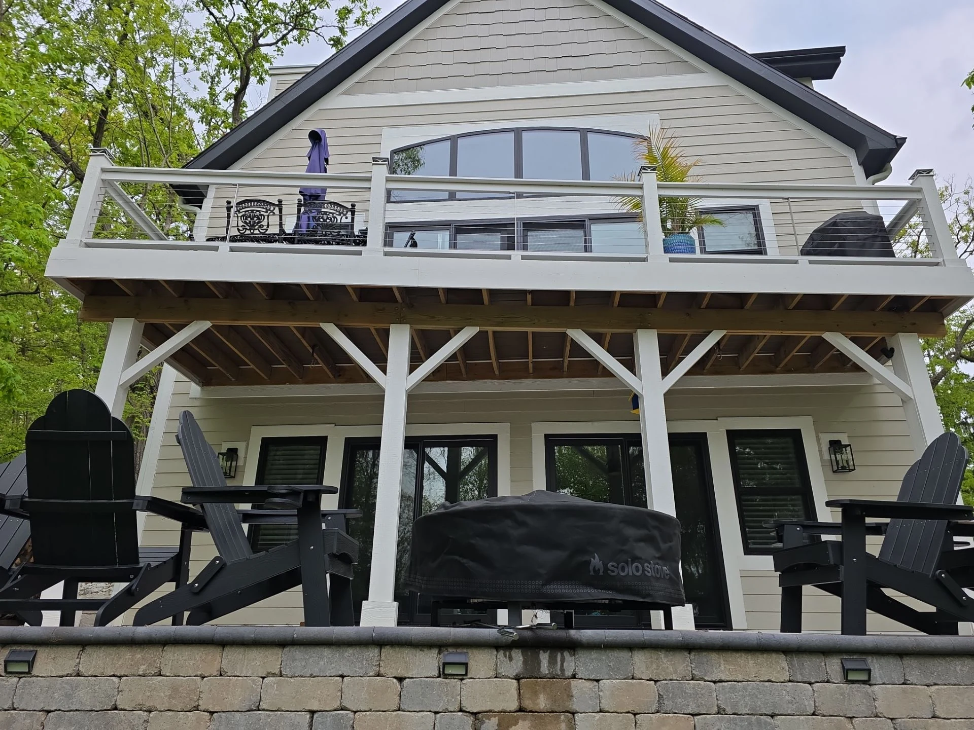 Lake Geneva deck before the ceiling installation